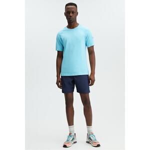 Fabletics Men’s Large The Fundamental Short 7” Navy Blue Lined Lightweight